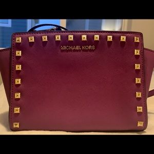 Purple Michael Kors Cross Body purse